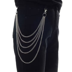 Punk Chain Jeans Pants Keychain Harajuku Clothing Accessories