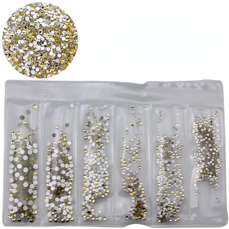 Crystal AB Nail Gems Stones Flat Back Nail Art Rhinestones