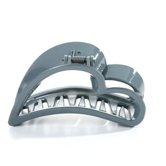 Glossy Plastic Hollow Heart Shape Hair Claw Large Shark Claw Hair Accessories