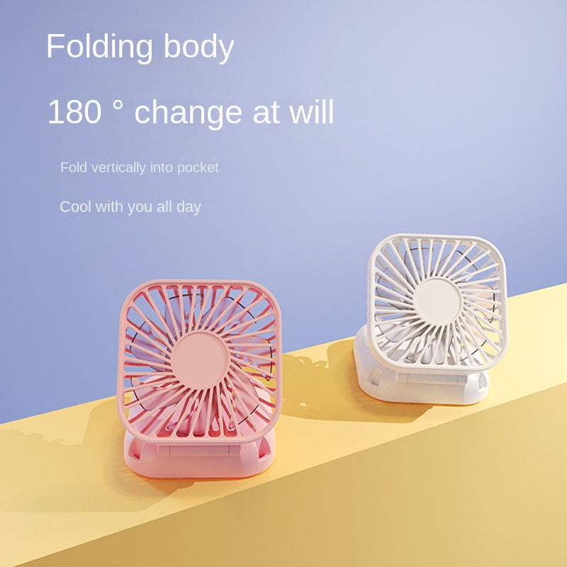 Mini Folding Neck Fan USB Charging Office Outdoor Pocket Fan