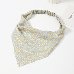 Floral Headband Elastic Triangle Scarf Hair Accessories For Women