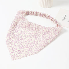 Floral Headband Elastic Triangle Scarf Hair Accessories For Women