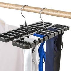 10 Slot Rotating Tie Belt Hanger for Closet Organization