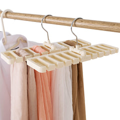 10 Slot Rotating Tie Belt Hanger for Closet Organization