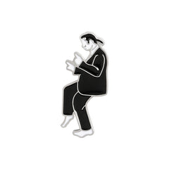 Dancing Girl Boy Brooch Enamel Pin Backpacks Jackets Hats Scarves Pants