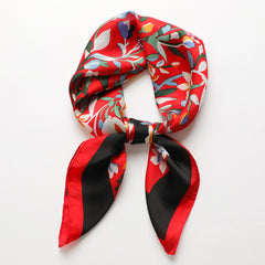 Boho Silk Neckerchief Bandana Women Head Wrap Scarf