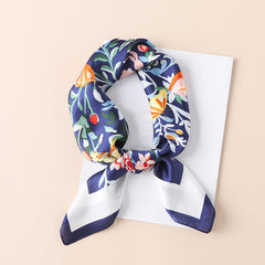 Boho Silk Neckerchief Bandana Women Head Wrap Scarf