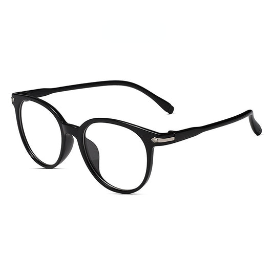 Translucent Round Clear Lens Glasses Lightweight Anti Light Glasses