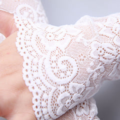 Lace Floral Gloves Elastic Driving Gloves Women
