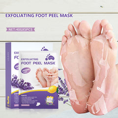 Lavender Foot Peel Mask Exfoliating Foot Care 5 Pairs