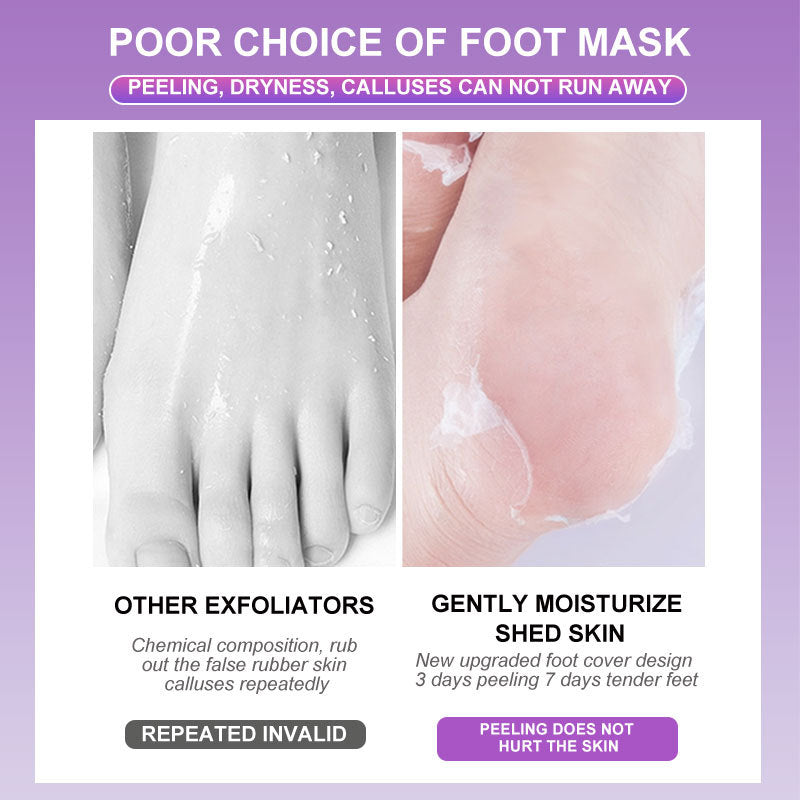 Lavender Foot Peel Mask Exfoliating Foot Care 5 Pairs
