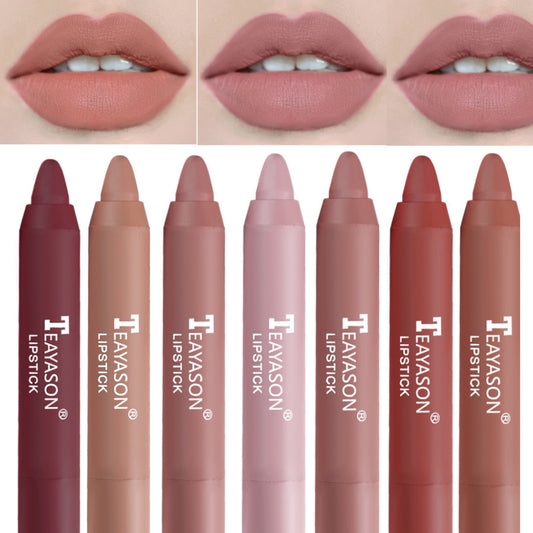 12 Colors Matte Lipstick Waterproof Long Lasting Lips Liner Pencil