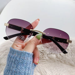 Men's Ocean Gradient Oval Frame Sunglasses