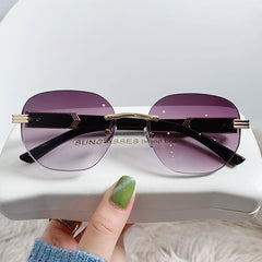Men's Ocean Gradient Oval Frame Sunglasses
