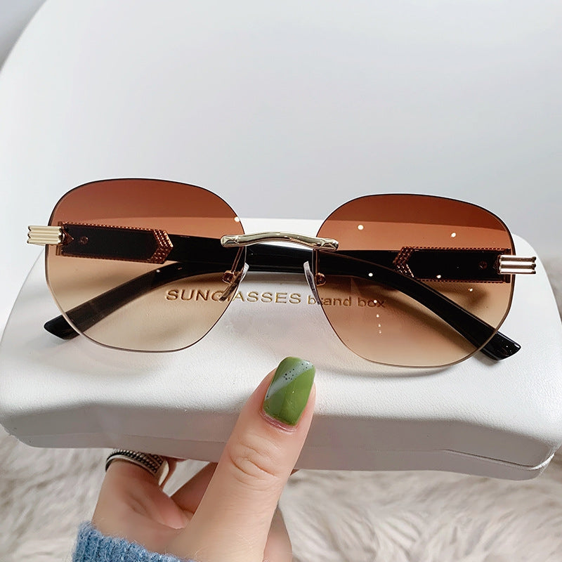 Men's Ocean Gradient Oval Frame Sunglasses