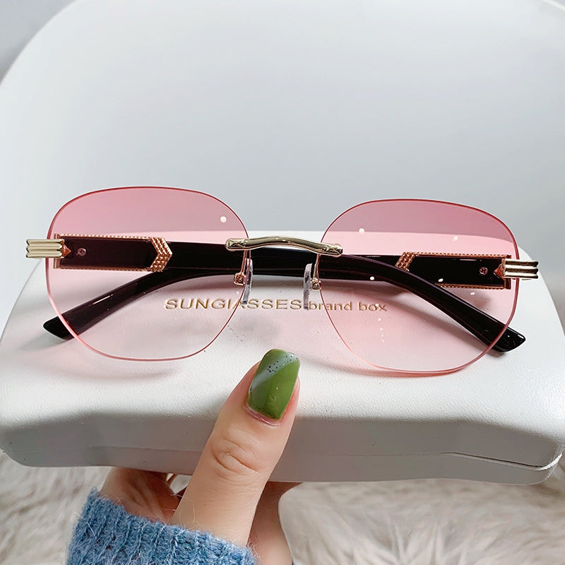 Men's Ocean Gradient Oval Frame Sunglasses