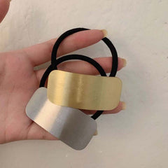 Metal Hair Tie Female Hair Ring Head Rope Ponytail Band