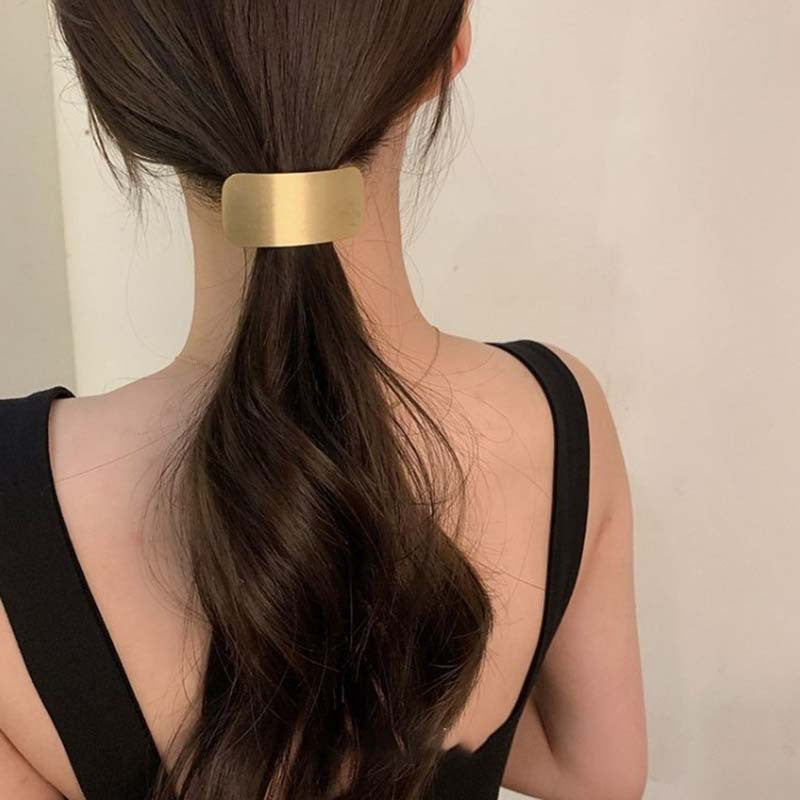 Metal Hair Tie Female Hair Ring Head Rope Ponytail Band