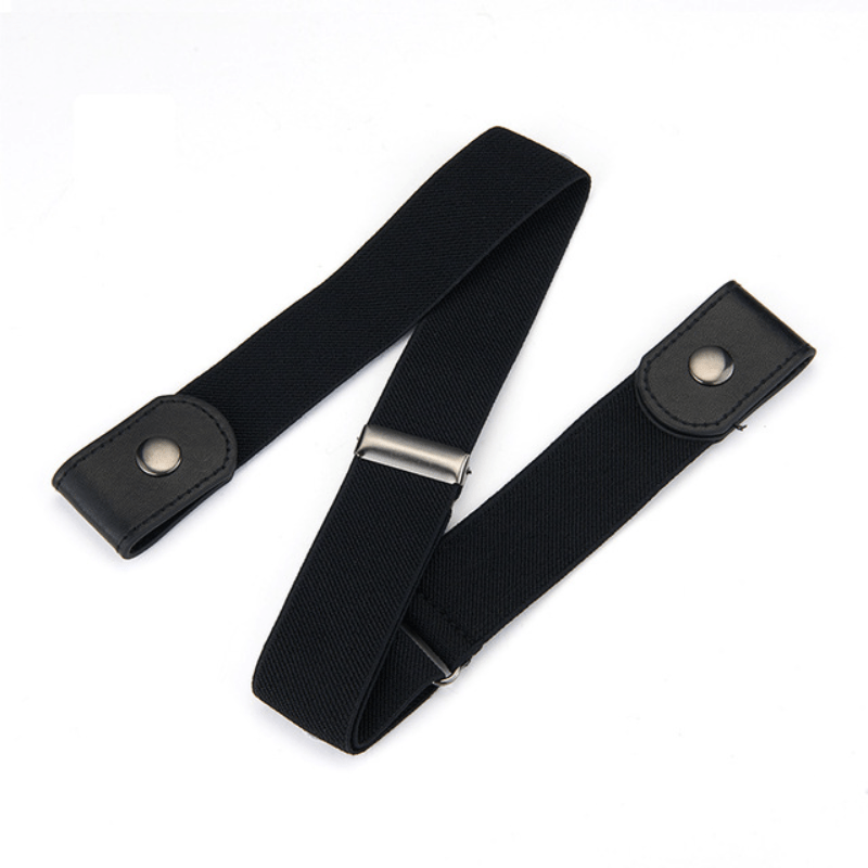 Elastic Belt Without Buckle Cowboy Canvas Men's Buckle Belt
