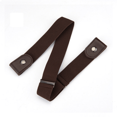 Elastic Belt Without Buckle Cowboy Canvas Men's Buckle Belt