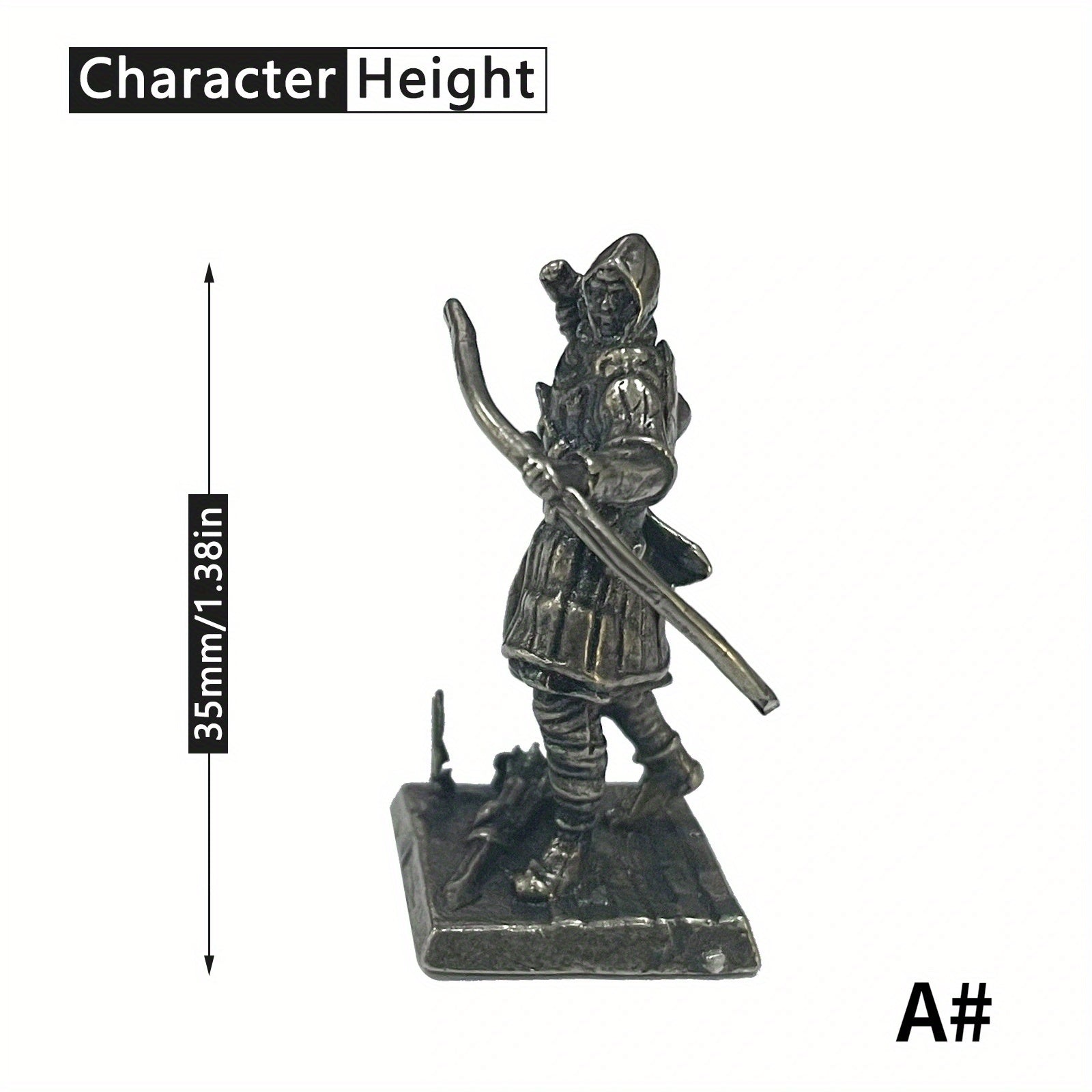 Copper Metal Warrior Arab Knight Soldier Figurines - Boy Gift
