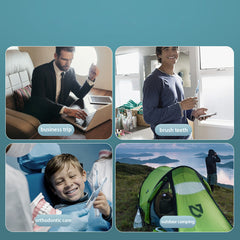 ETRAVEL Portable Folding Toothbrush Set Orthodontic Soft Hair Toothpaste Oral