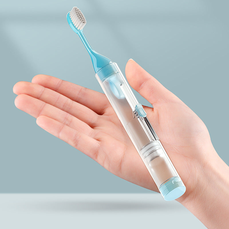 ETRAVEL Portable Folding Toothbrush Set Orthodontic Soft Hair Toothpaste Oral