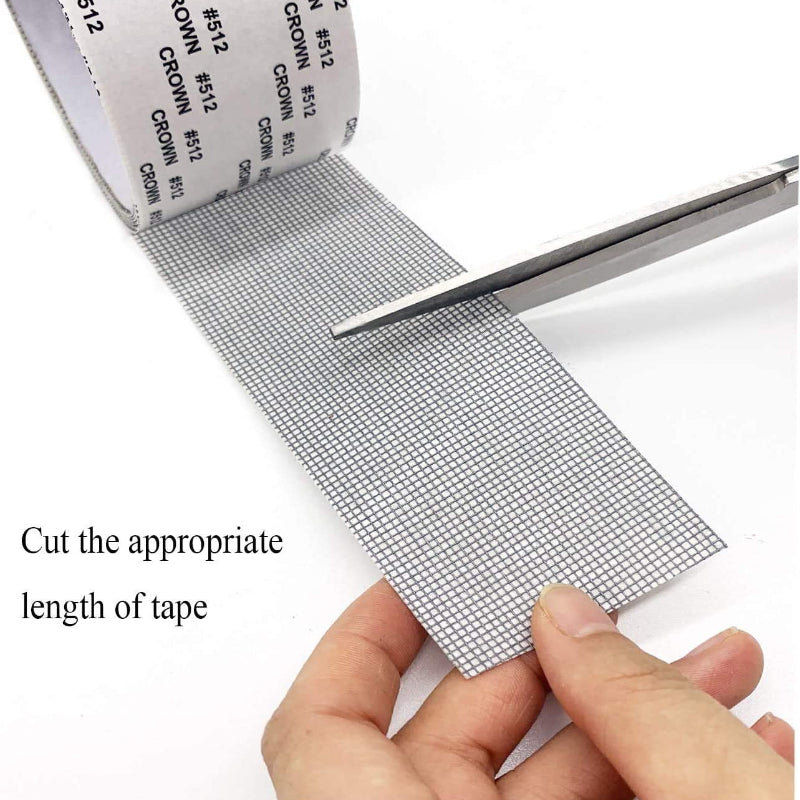 Window Screen Repair Kit Tape - Waterproof Fiberglass Mesh Patch