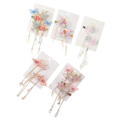 2pcs Chinese Style Flower Hair Clip Set for Women