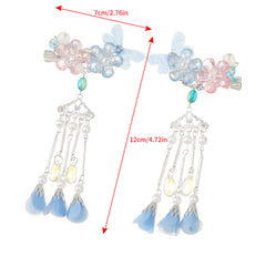 2pcs Chinese Style Flower Hair Clip Set for Women