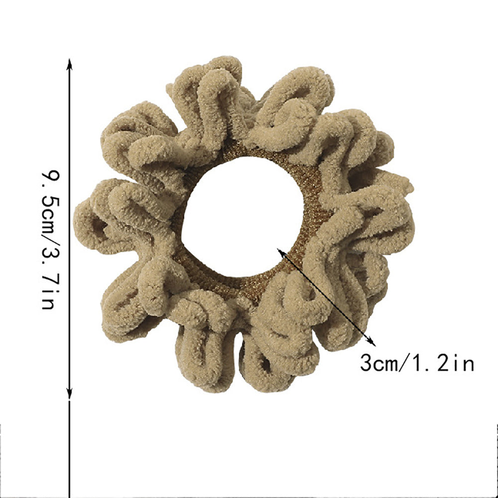 Flocking Hair Tie Seamless Hair Ring Ponytail Holder Hair Accessories