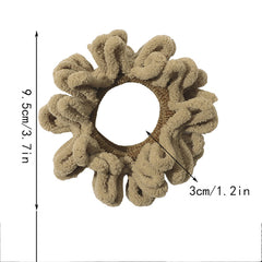 Flocking Hair Tie Seamless Hair Ring Ponytail Holder Hair Accessories