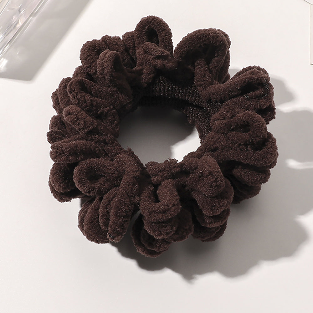 Flocking Hair Tie Seamless Hair Ring Ponytail Holder Hair Accessories