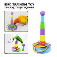 Interactive Parrot Toy for Chewing and Training