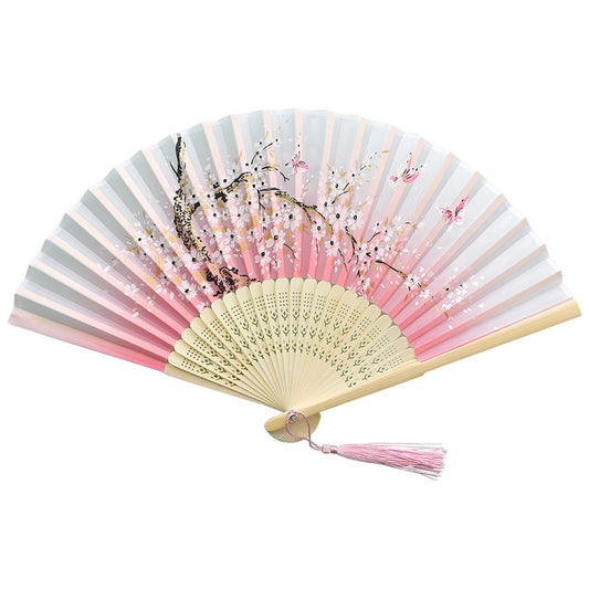 Chinese Style Flower Fan Women's Cheongsam Dance Accessory