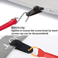 20pcs Heavy Duty Tarp Clips Lock Grip Tent Fasteners for Secure Installation