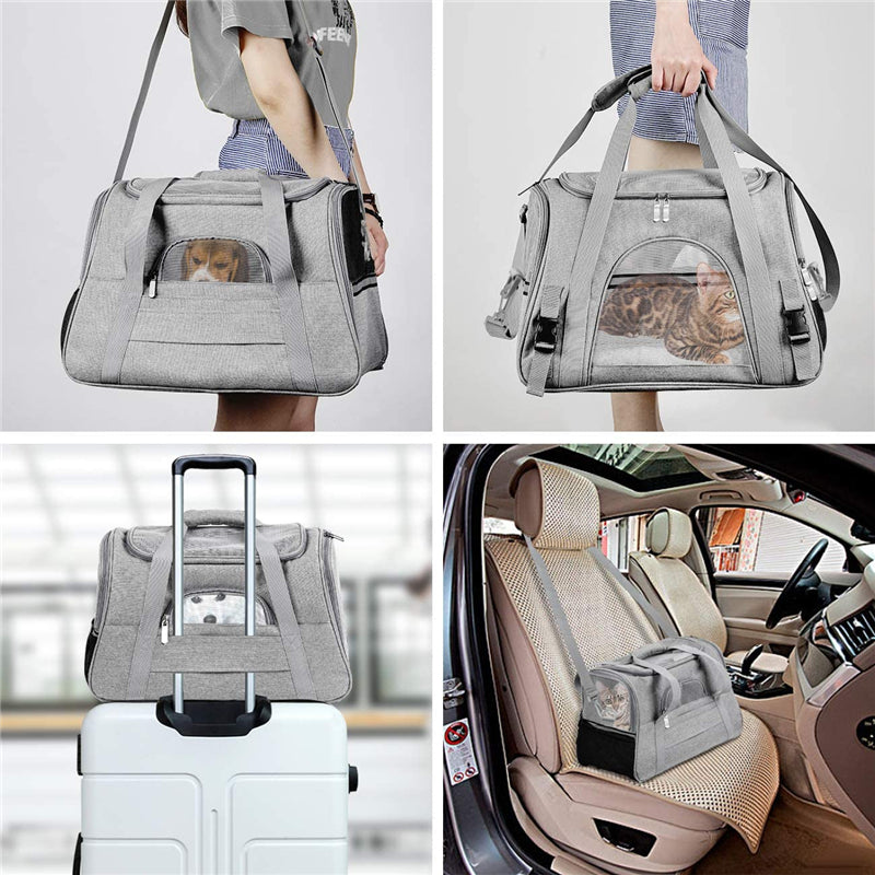 Soft Pet Carrier Portable Breathable Foldable Bag Cat Dog Carrier Bags