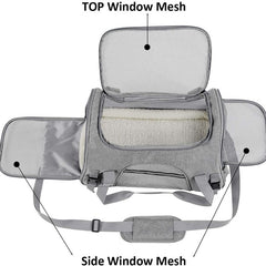 Soft Pet Carrier Portable Breathable Foldable Bag Cat Dog Carrier Bags