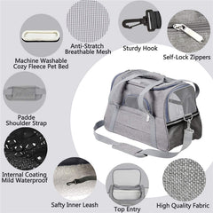 Soft Pet Carrier Portable Breathable Foldable Bag Cat Dog Carrier Bags