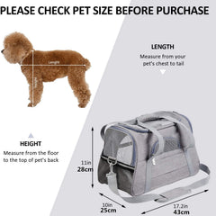 Soft Pet Carrier Portable Breathable Foldable Bag Cat Dog Carrier Bags