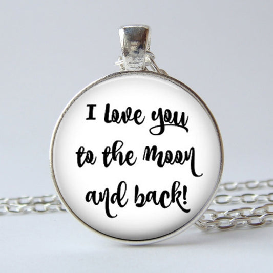 I Love You To The Moon And Back Time Stone Keychain