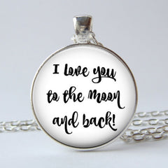 I Love You To The Moon And Back Time Stone Keychain