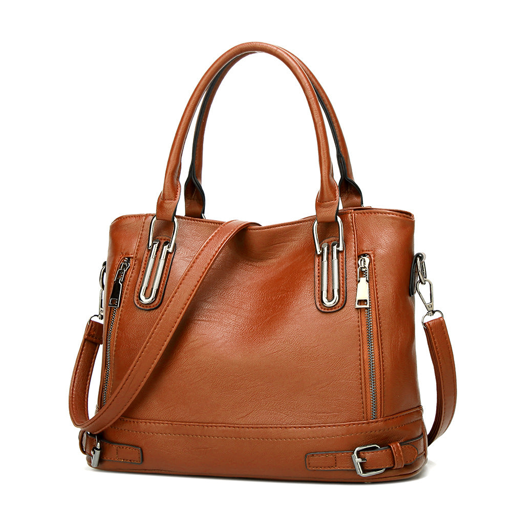 Large Capacity Waterproof PU Leather Tote Bag for Women