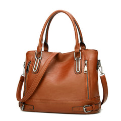 Large Capacity Waterproof PU Leather Tote Bag for Women