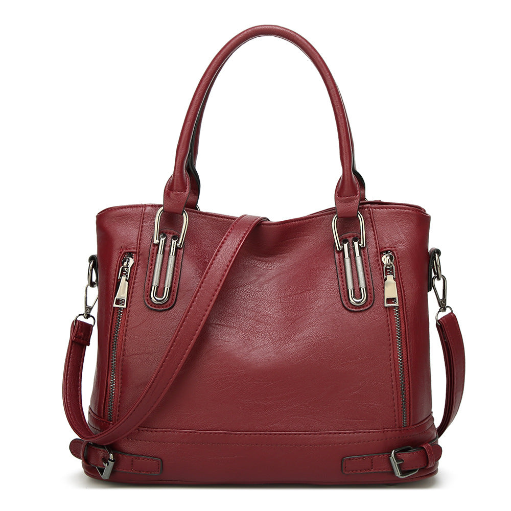 Large Capacity Waterproof PU Leather Tote Bag for Women
