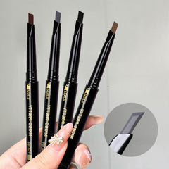 Waterproof Double-ended Eyebrow Pencil with Brush