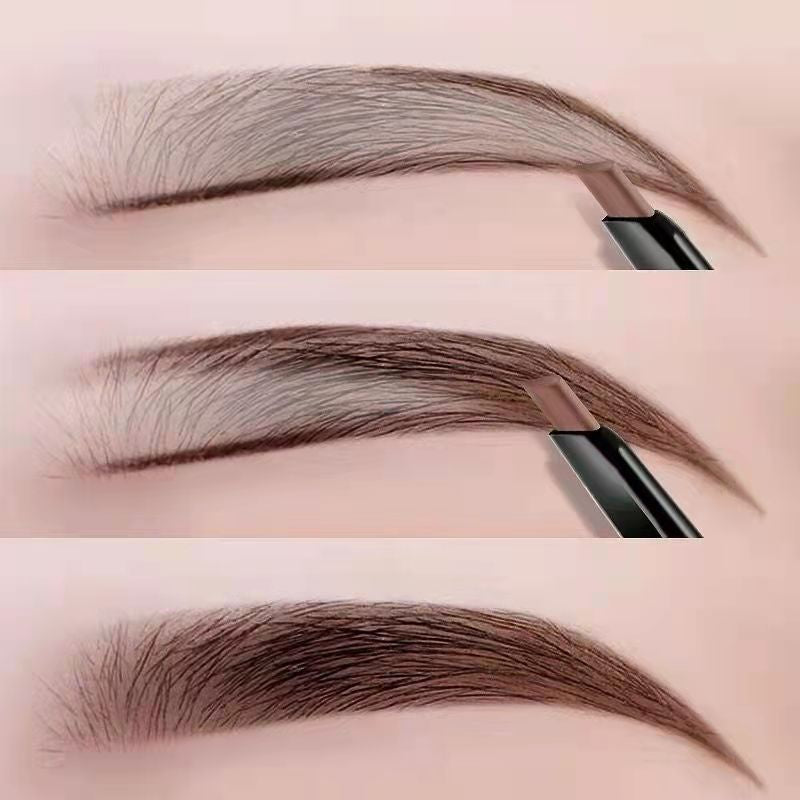 Waterproof Double-ended Eyebrow Pencil with Brush