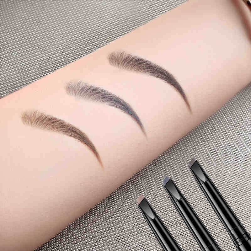 Waterproof Double-ended Eyebrow Pencil with Brush