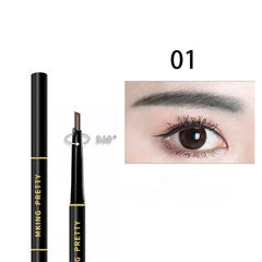 Waterproof Double-ended Eyebrow Pencil with Brush