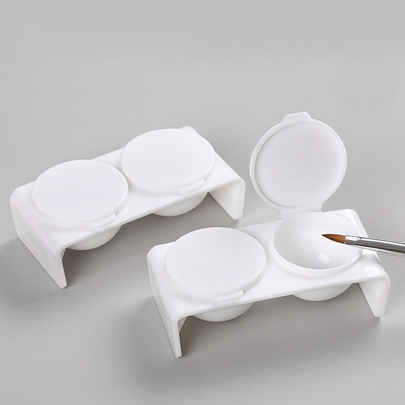 Double Hole Pen Washing Cup for Nail Enhancement Coloring Painting